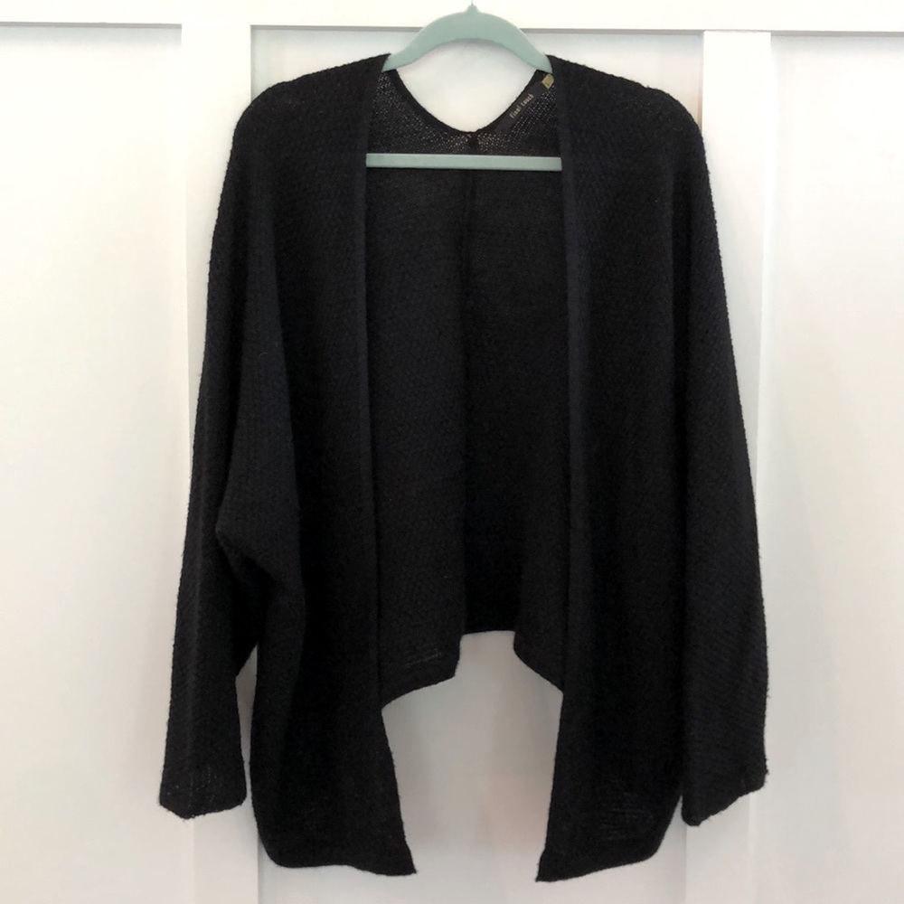 Black knitted cardigan